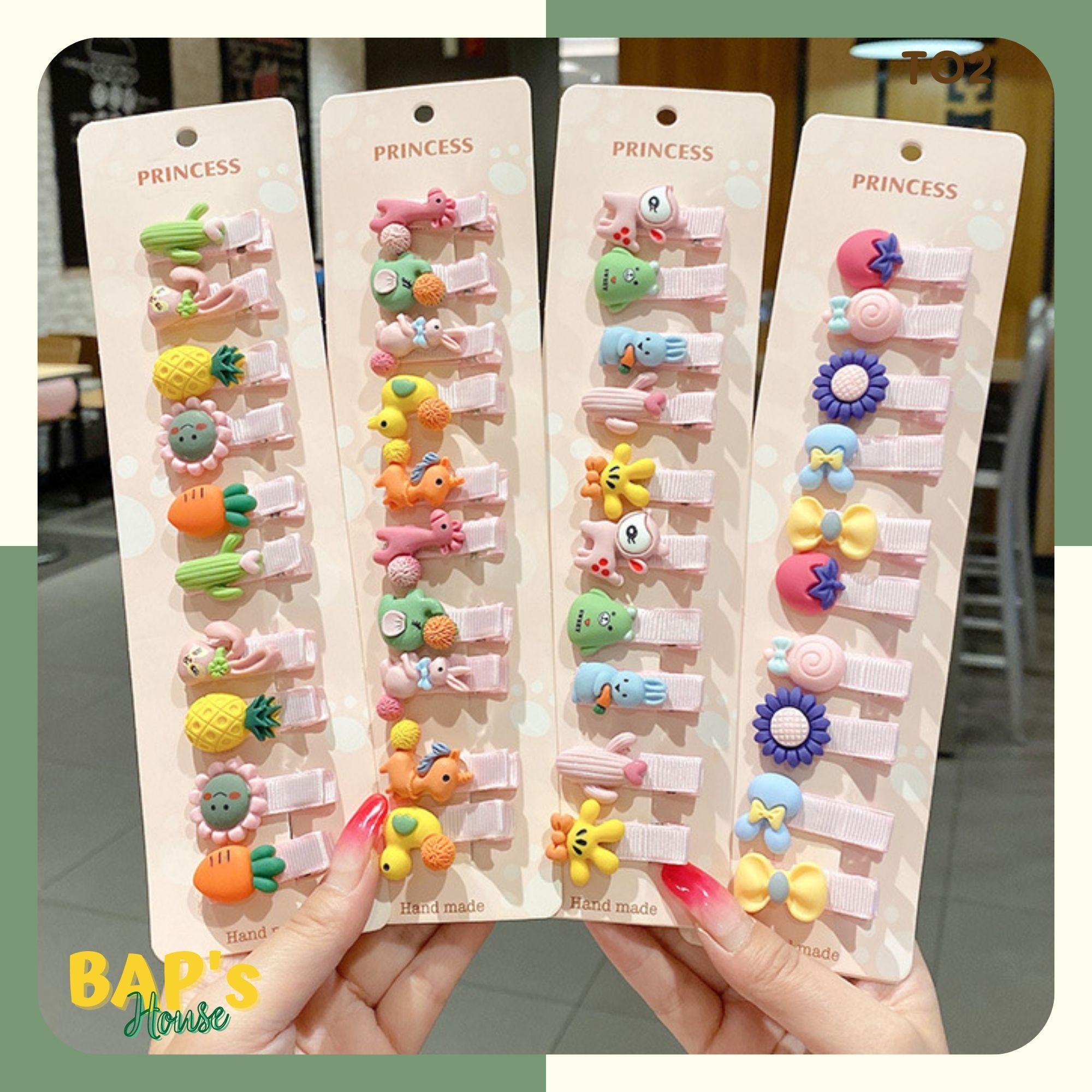 Kẹp Tóc Cho Bé Gái , Kẹp Tóc Dễ Thương Nhiều Mẫu Lựa Chọn BAP's House TO2