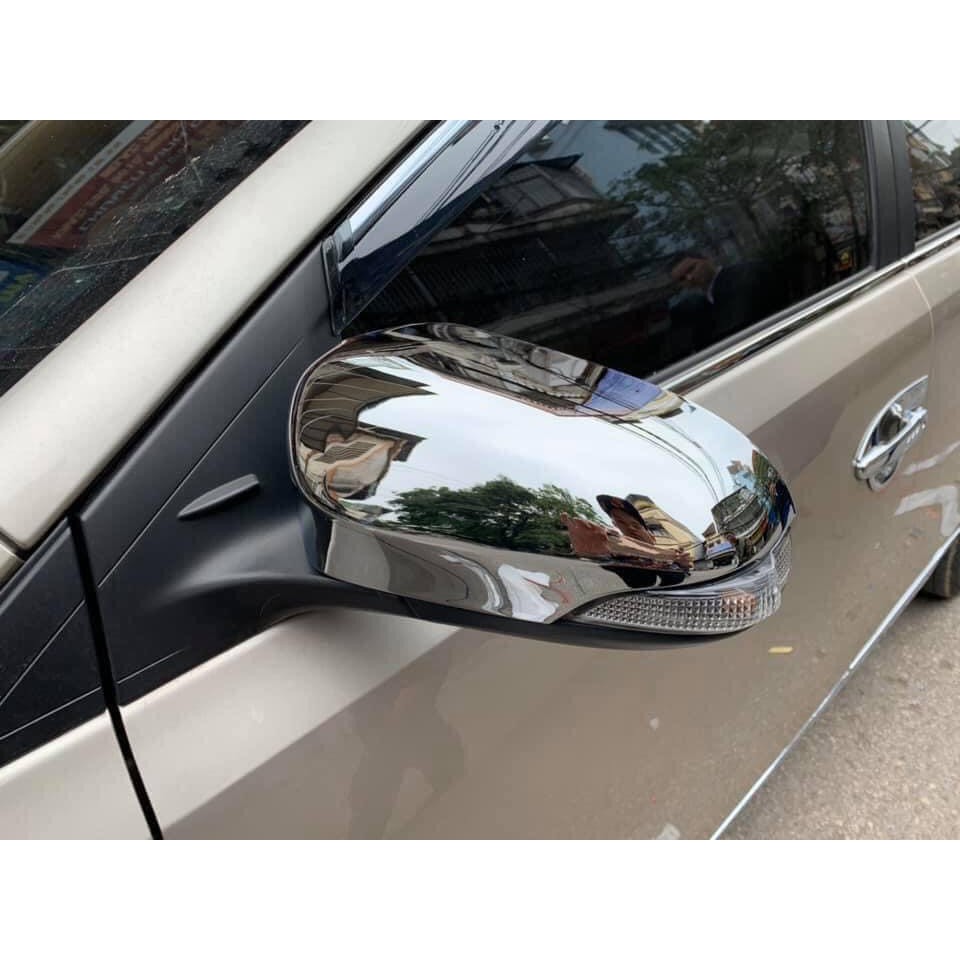 Ốp gương chiếu hậu Toyota Vios 2014 - 2022 mạ crom cao cấp