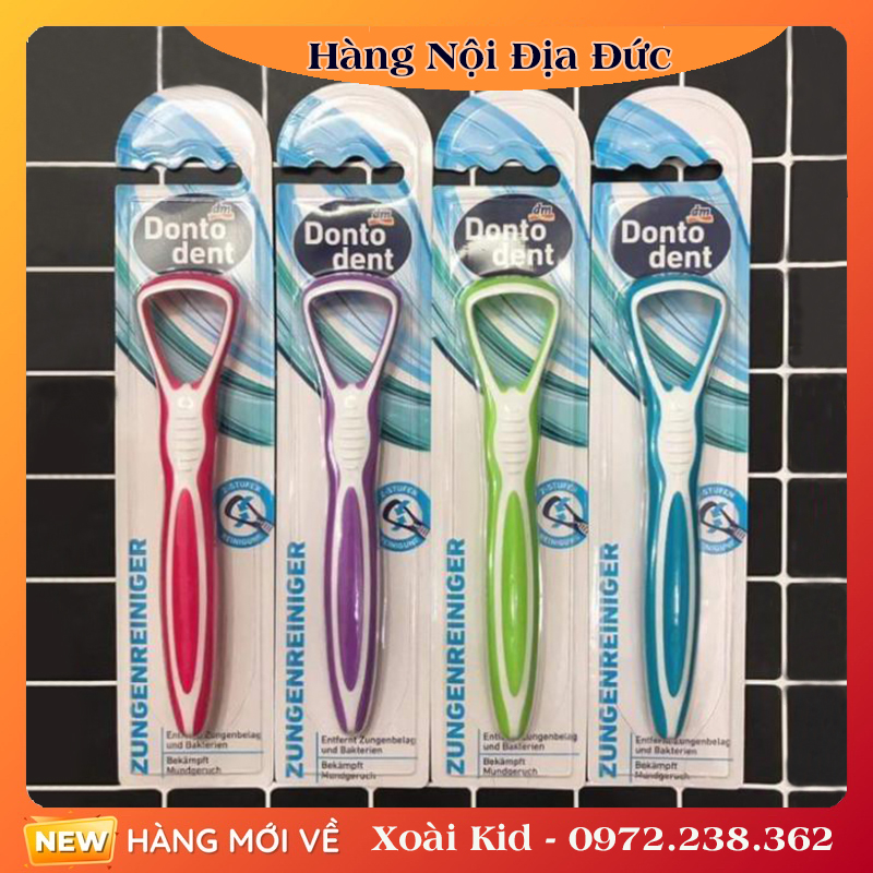 Dụng cụ cạo lưỡi Dontodent -Nội địa Đức Đủ Bill