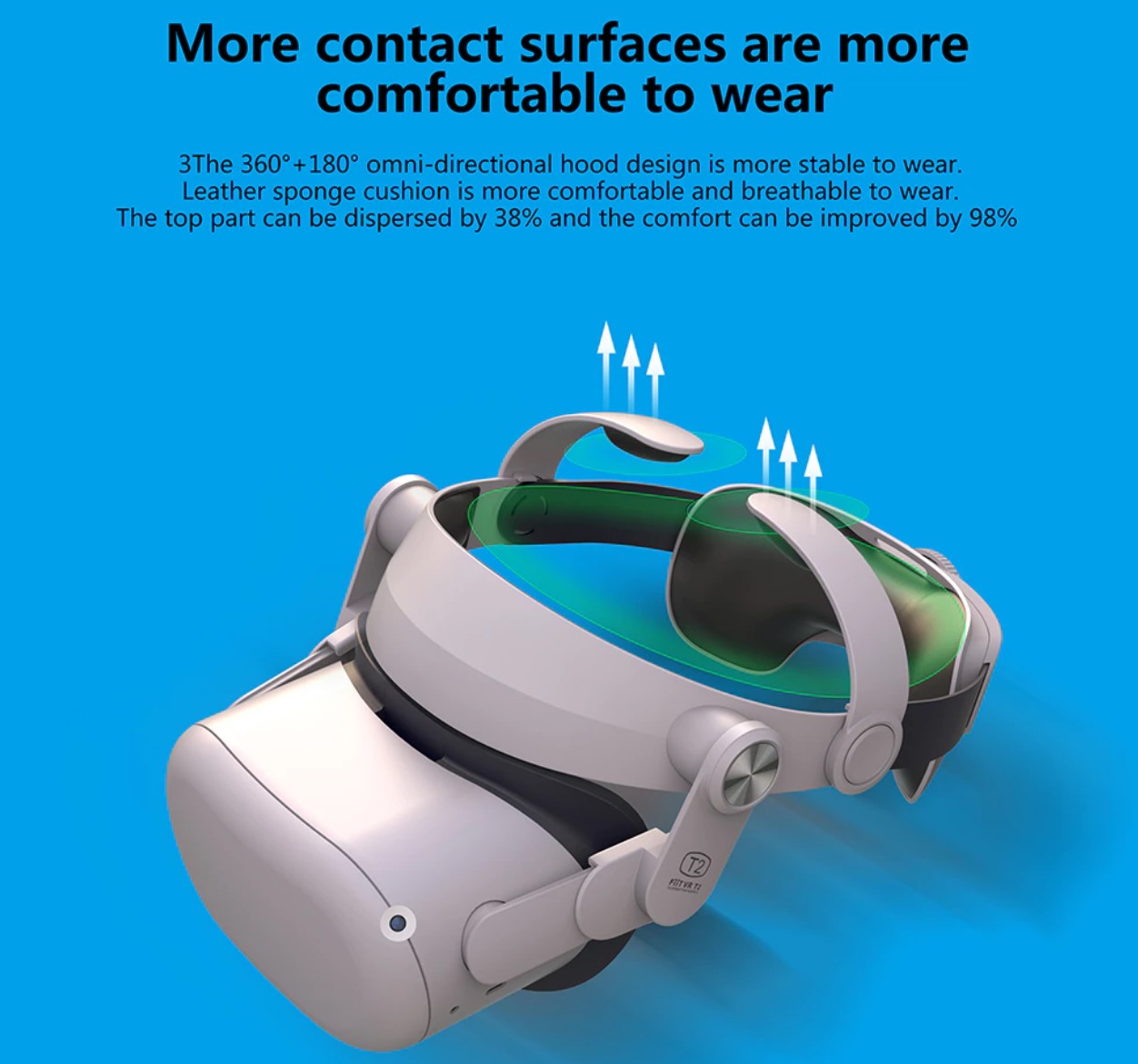 Replacement strap set for Oculus Quest 2 glasses - Fiit Vr T2