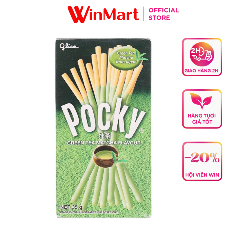 -Bánh que vị trà xanh Pocky 35g