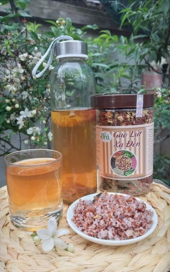 Trà Gạo Lức Xạ Đen Nguyên Chất 500g