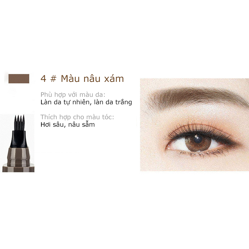 4 claw eyebrow pencil high quality 4D fiber Eyebrow Pencil Waterproof Hause