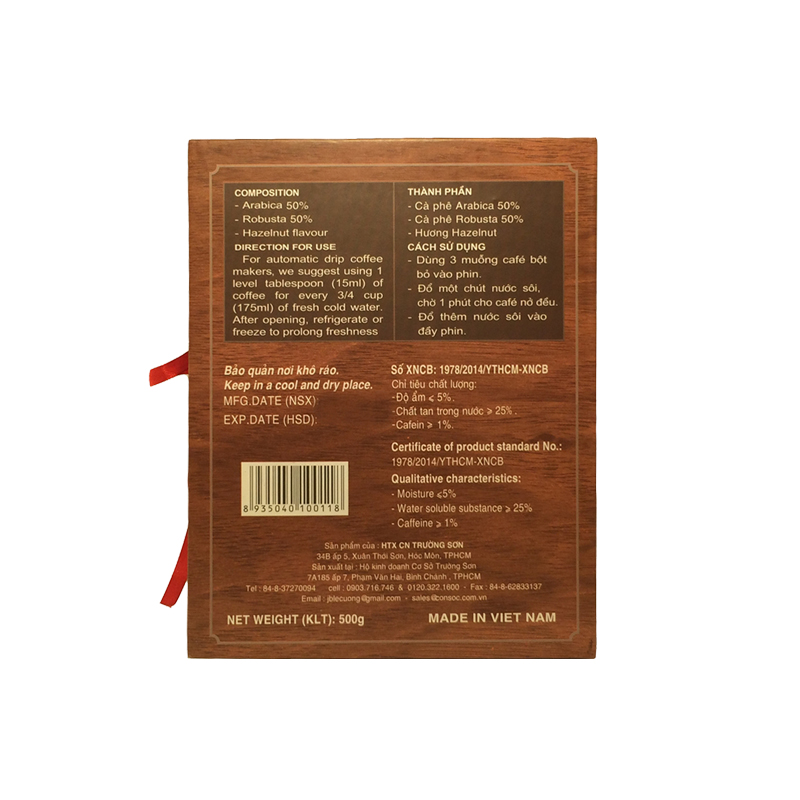 Cà phê Con Sóc Hộp Xanh 500g