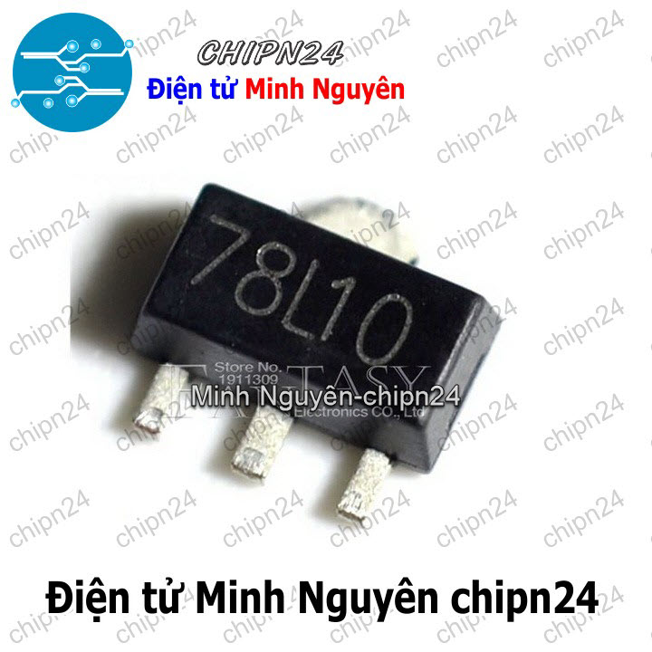[4 con] (SOP) IC Dán 78L10 SOT-89 (SMD) (7810 10V - HH004454
