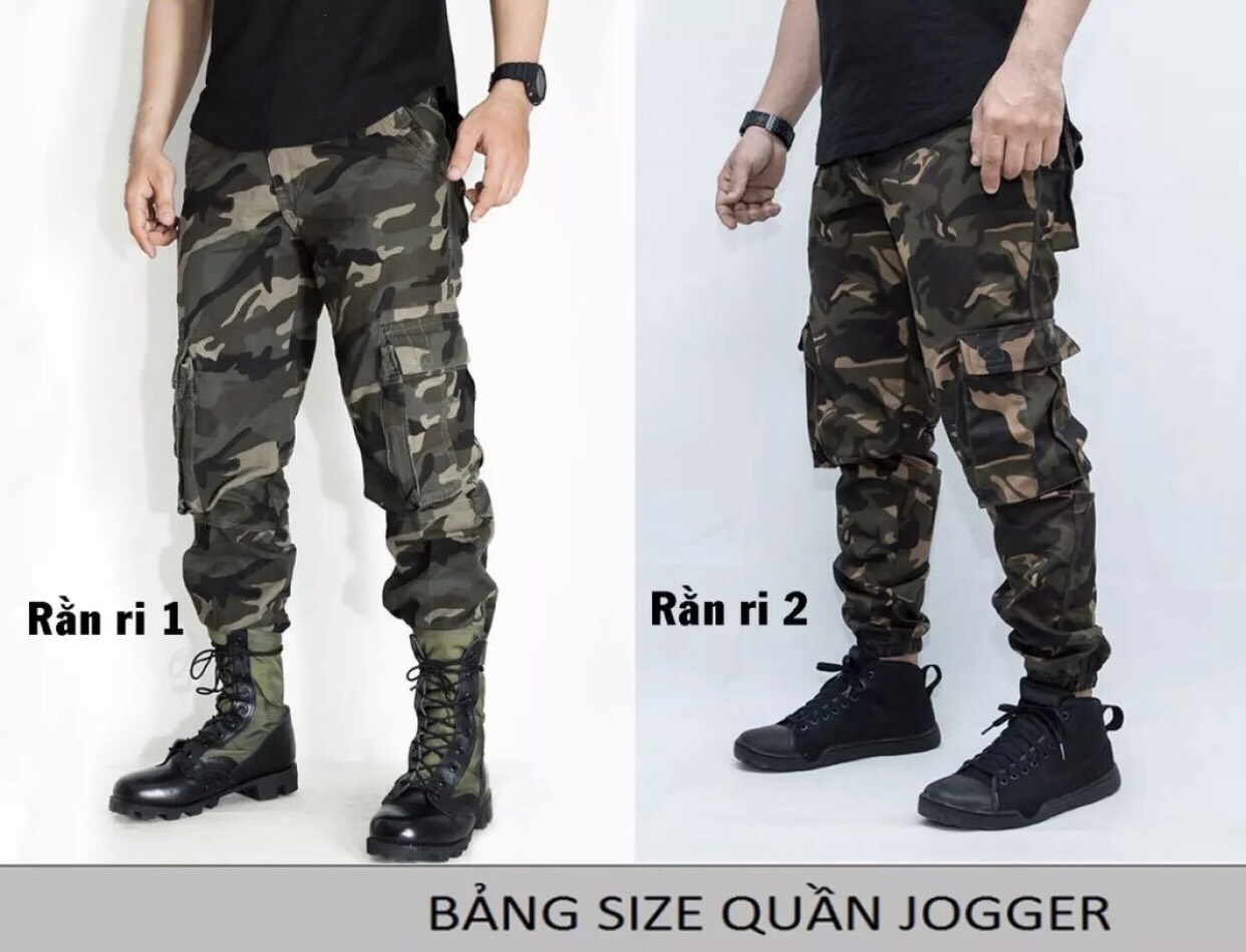 Quần jogger kaki rằn ri TÚI HỘP LOẠI 1- lính nam Quần jogger kaki rằn ri TÚI HỘP LOẠI 1- lính nam