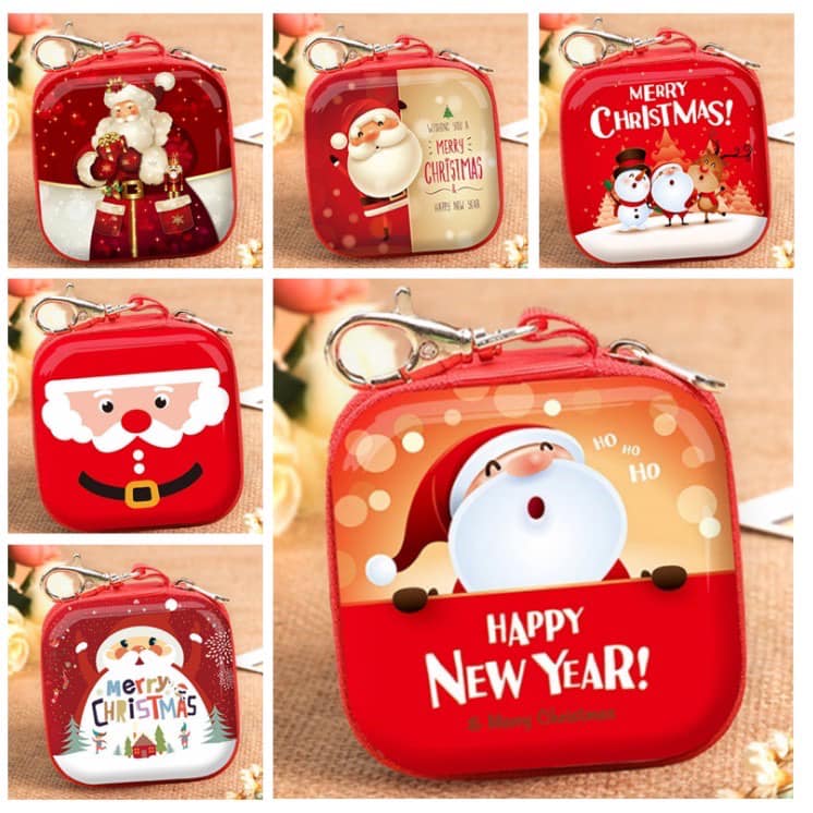 [HCM]Ví NOEL vuông mini có móc khóa