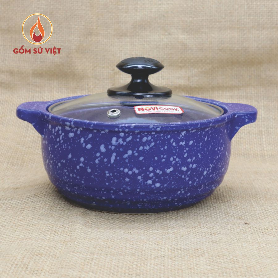 Nồi Sứ Sâu Vân Đá Cao Cấp 700ML