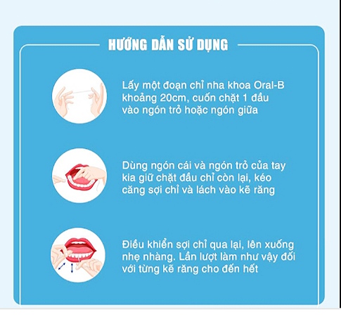 (Hàng Mỹ)CHỈ NHA KHOA ORAL-B SATIN FLOSS cuộn 50m