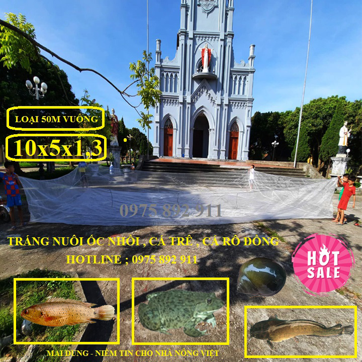 Tráng vèo lồng nuôi ốc , ếch ,cá - loại 10x5x1,3