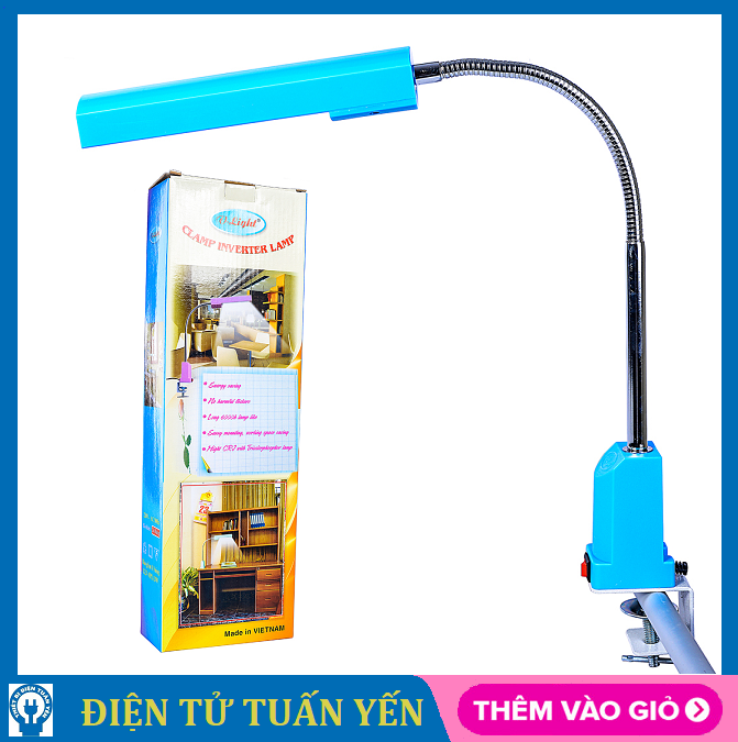 Đèn bàn học v-light c-fgl 13w dạng kẹp - hàng chính hãng