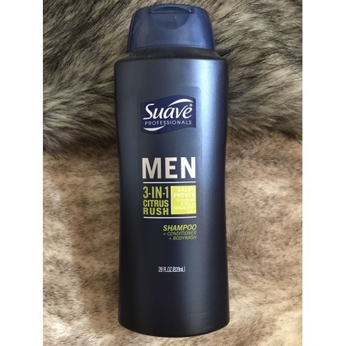 Dầu Gội Tắm Xả Suave Men 3in1
