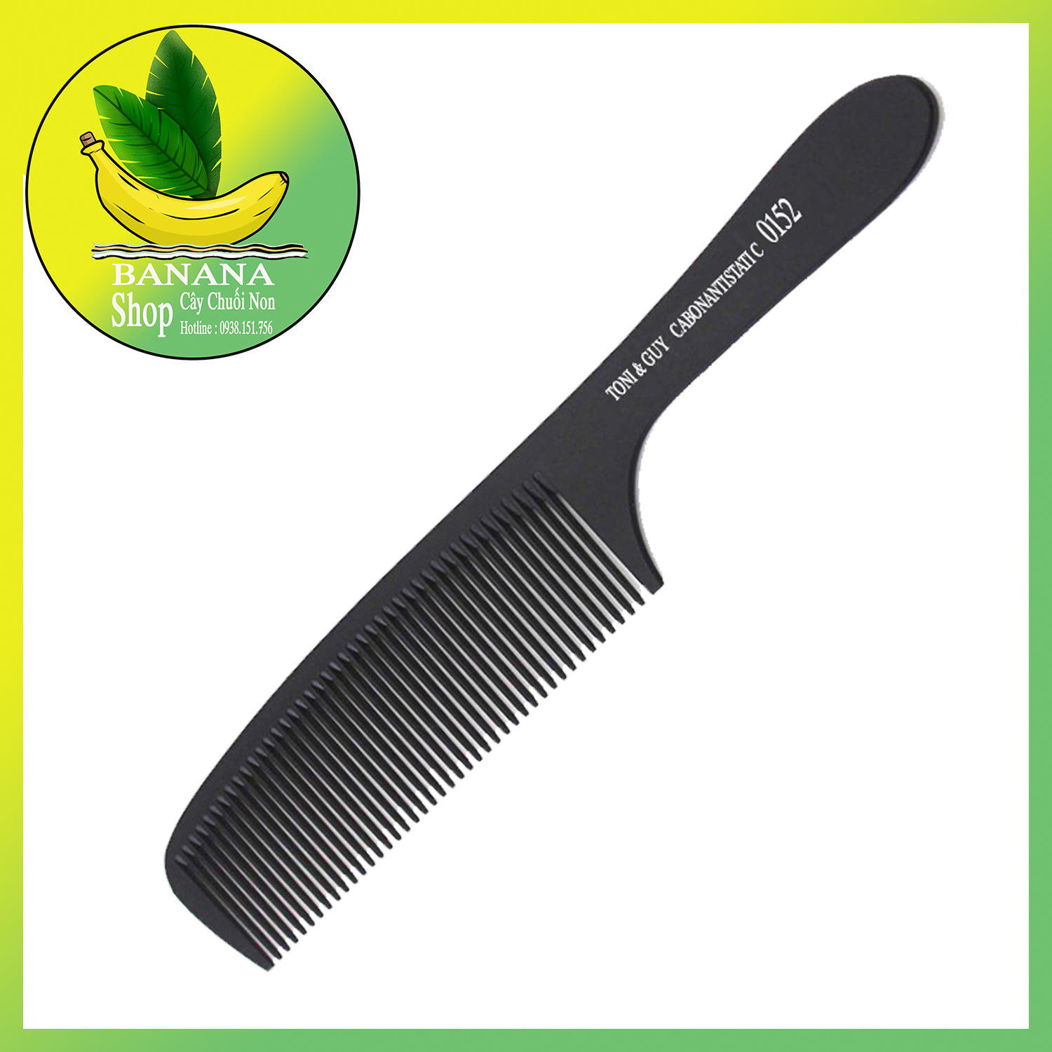 Lược Carbon Antistaic Tony & Guy Mẫu 0512 Bầu ( Đen )
