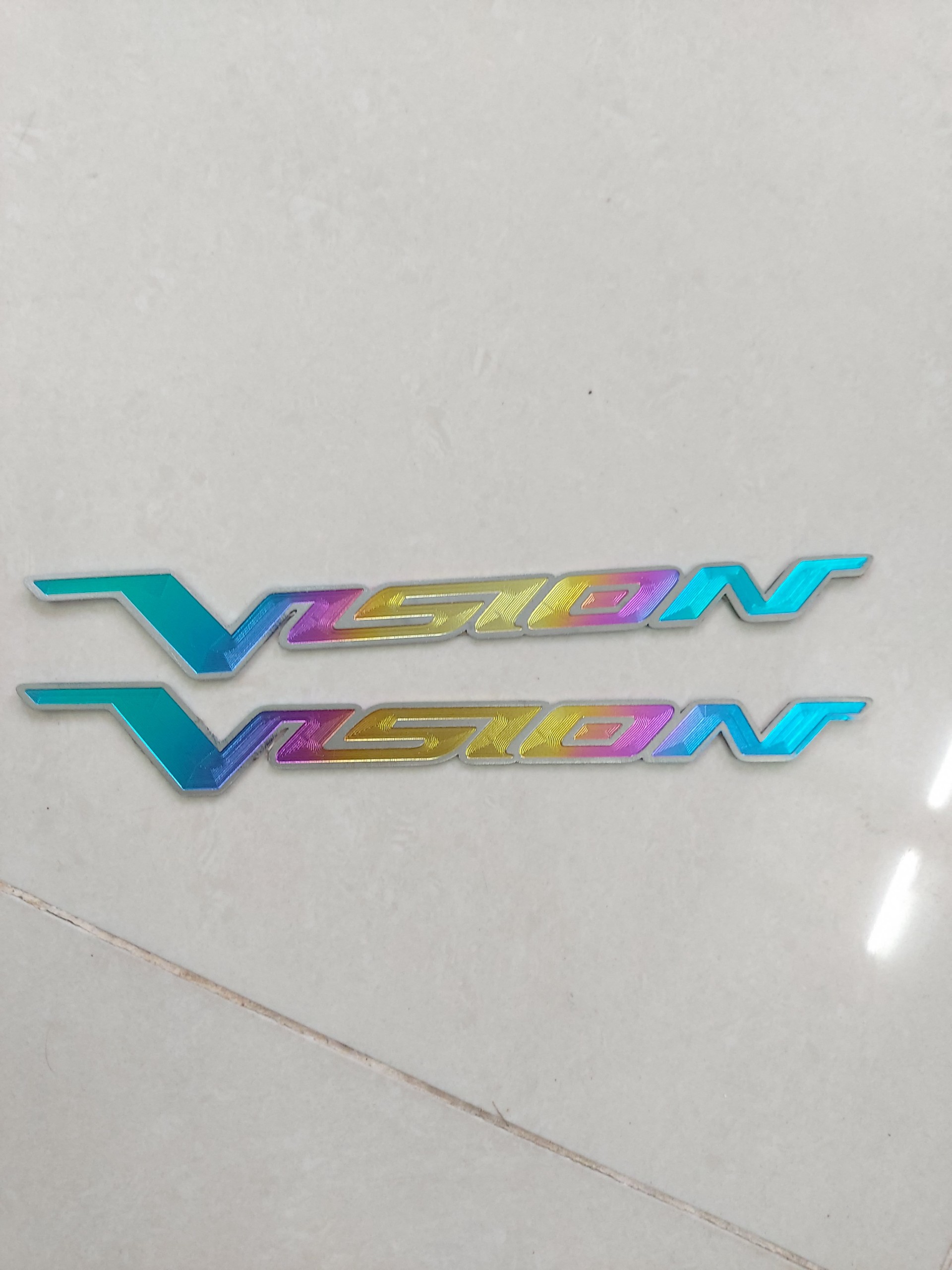 Tem chữ vision titan 7 màu 1 cặp