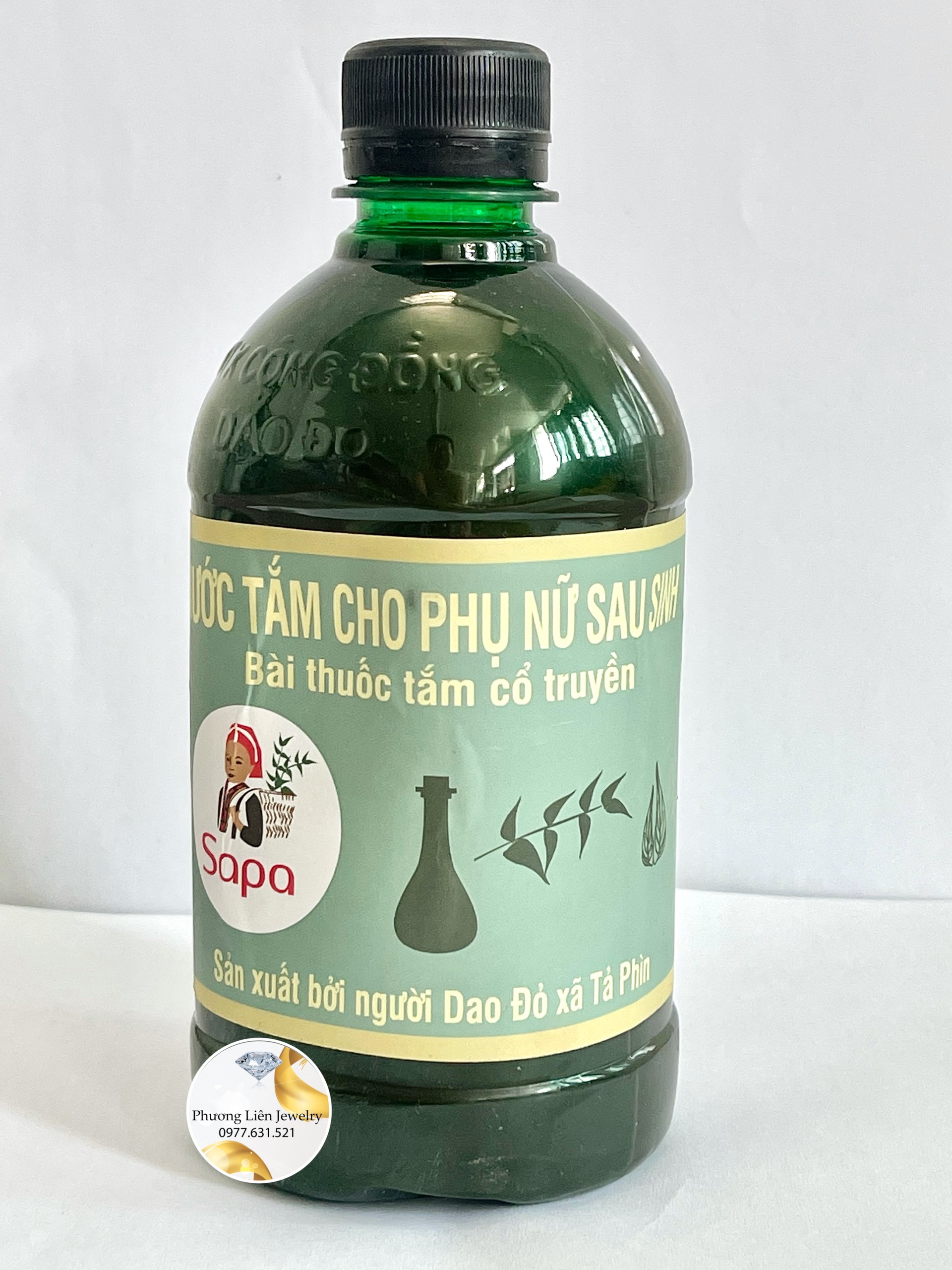 Nước Lá tắm người dao đỏ chăm sóc cơ thể mẹ chống sản hậu sau sinh chai 500ml - 2 lần xông tắm