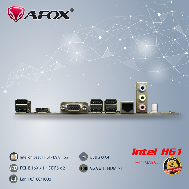 Mainboard AFOX H61 (MA5-V2)