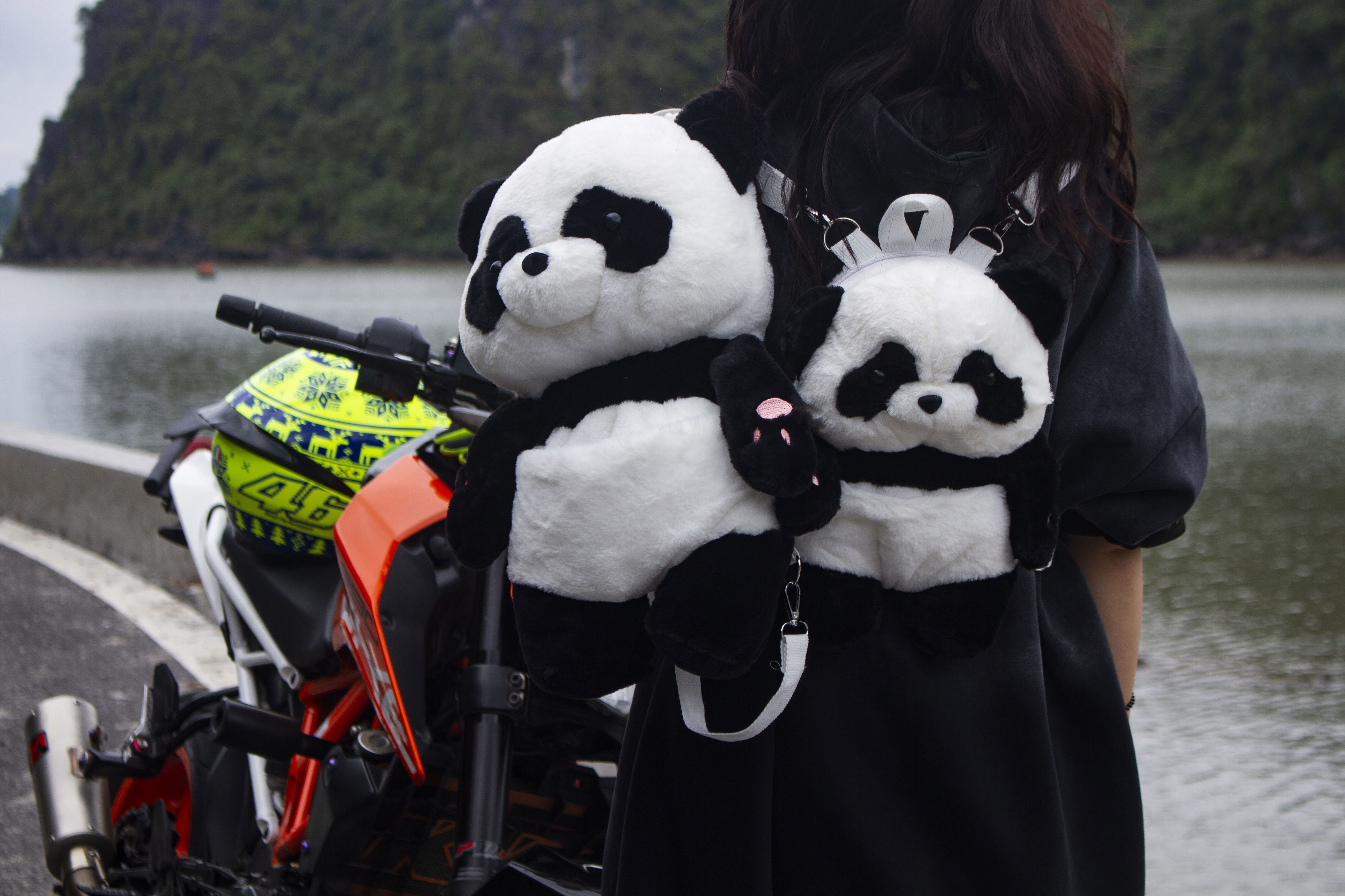 Balo Gấu Trúc Panda Nhồi Bông Dễ Thương
