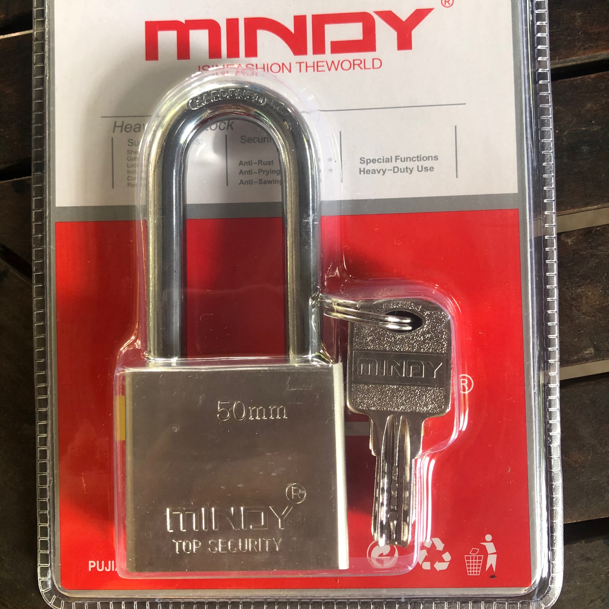 Khoá chống trộm Mindy càng dài 50mm 60mm