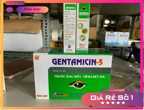 Nhỏ mắt Gentamicin 5 lọ 10ml