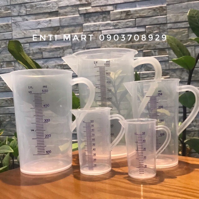 Bộ 3 ca đong chia vạch 50-100-250ml
