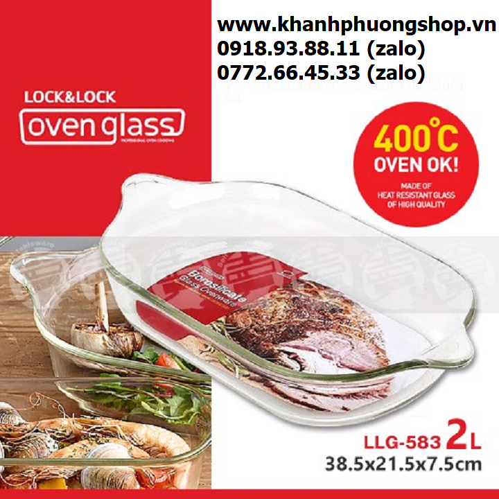 [HCM]khay thủy tinh lock&lock 2L - khay thủy tinh lock&lock 2L