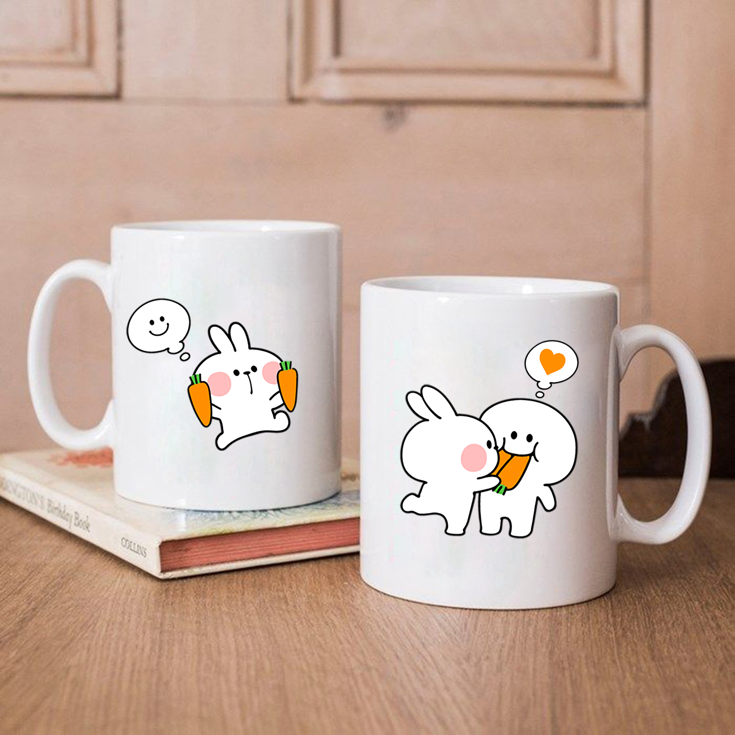 Ly Sứ Cặp Đôi Thỏ Dễ Thương