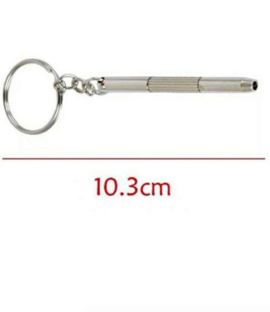 Tua vít mini 2 đầu kiêm móc chìa khóa đa năng