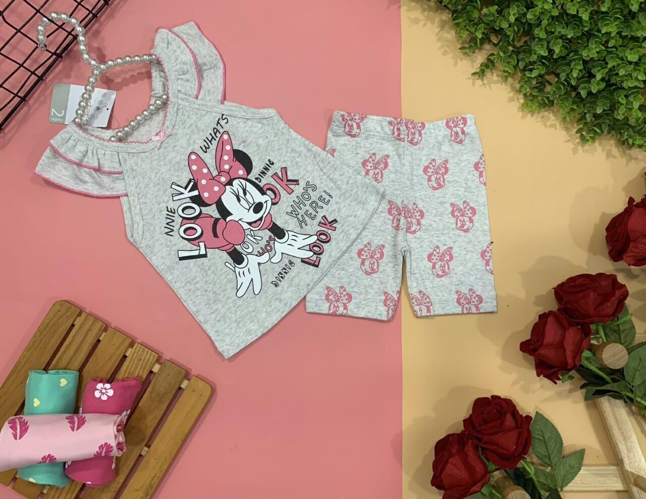 Bộ ngắn bé gái chất  COTTON 8-22kg