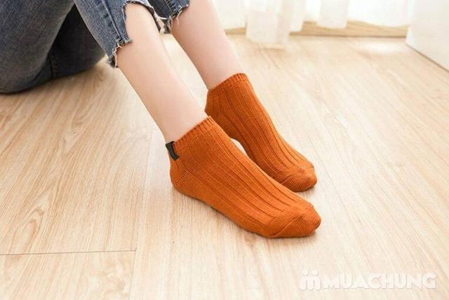 (XÃ KHO) COMBO 10 ĐÔI TẤT NỮ LEN GÂN TĂM HÀN QUỐC