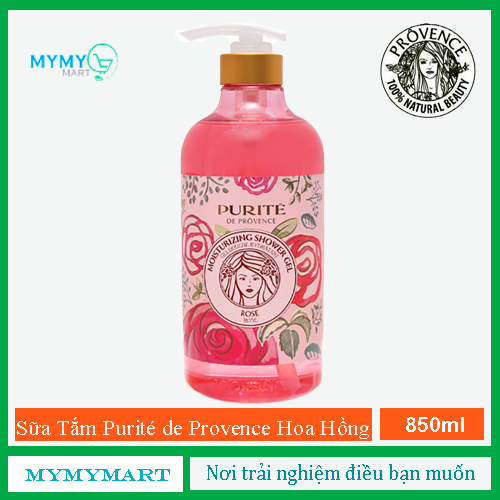 [HCM]Sữa Tắm Purité De Prôvence Hoa Hồng 850ml