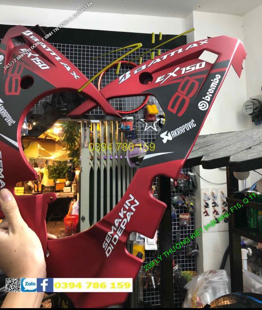 mỏ cày Exciter 2019 đỏ nhám