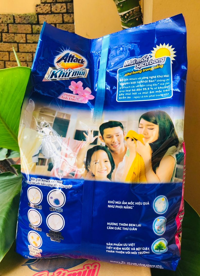 Bột giặt Attack - Hương Anh Đào 720g