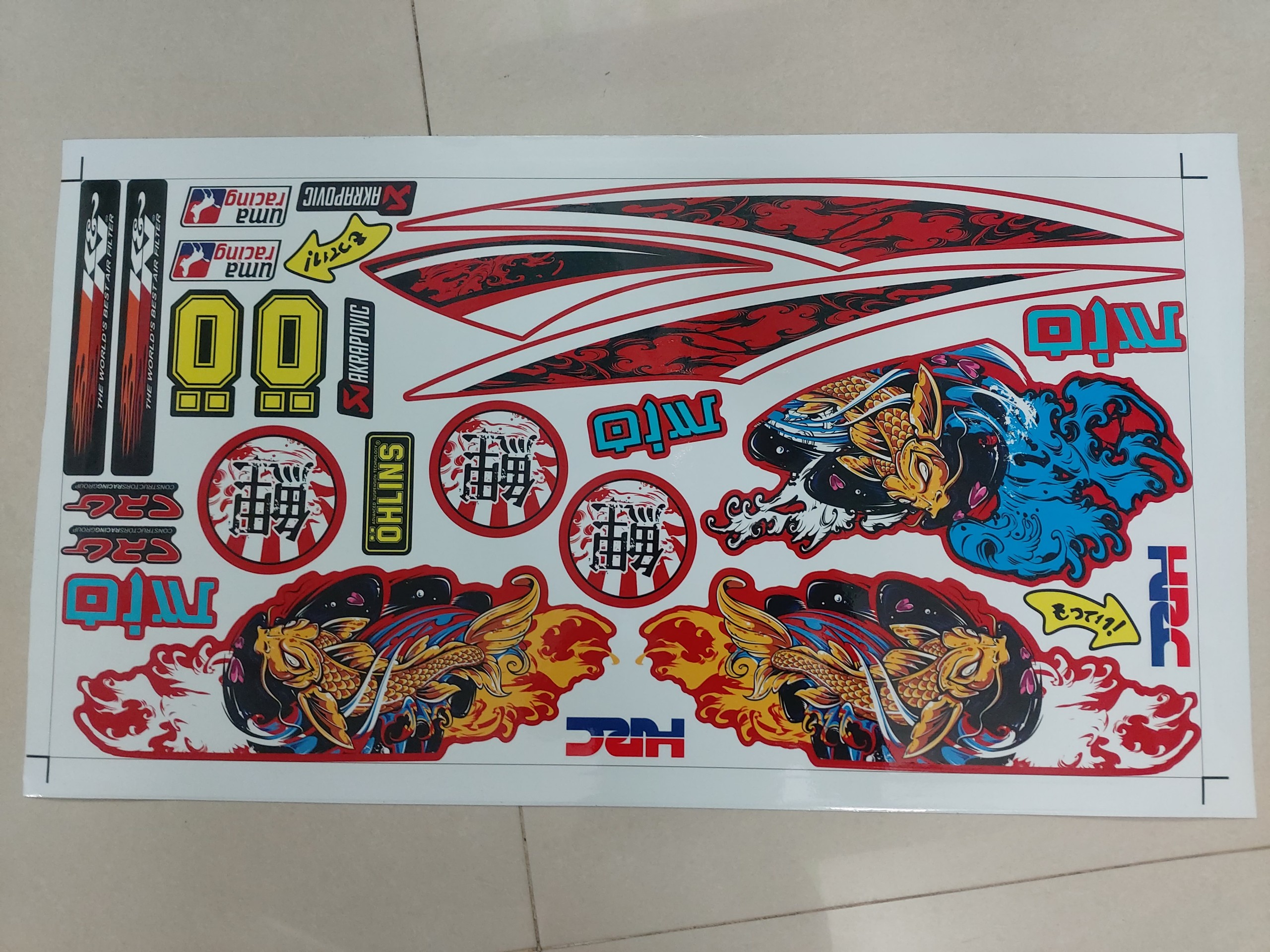 Tem xe mio yamaha cá chép
