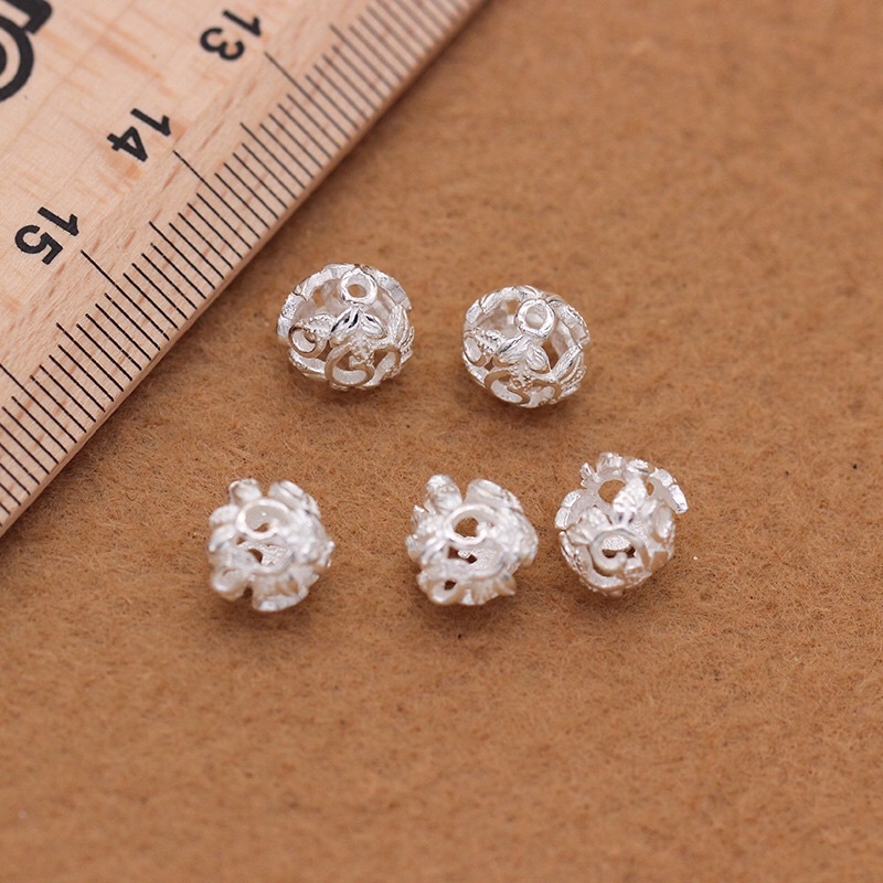 [S925] Charm bạc bọc đá - MH084