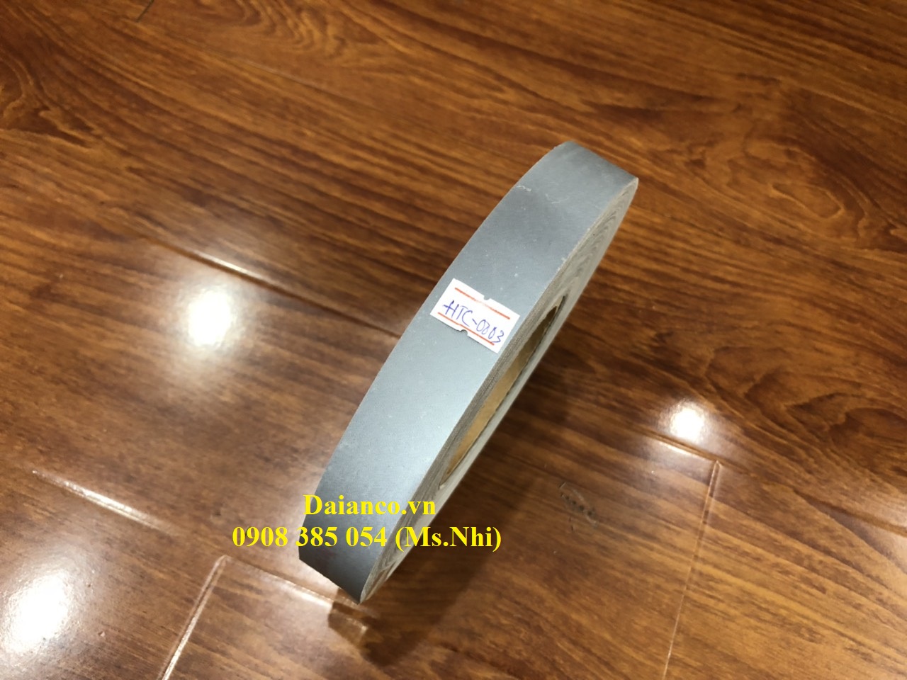 Cuộn dây phản quang Poly sáng bạc bản 2,5cm- Dài 100m- hàng sẵn