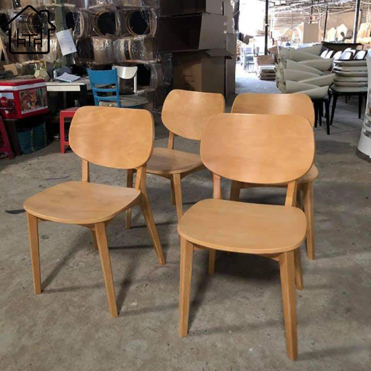 Ghế ăn Venus (Ghế PLC), ghế gỗ cao su