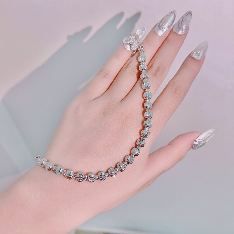 Lắc tay bi XI BẠCH KIM siêu sáng LBB26