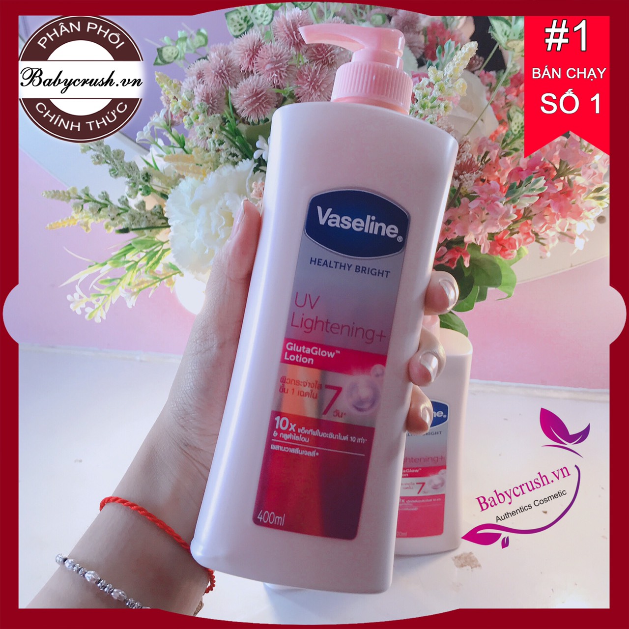 DƯỠNG THỂ TRẮNG DA VASELINE 10X 570ml UV Thái Lan
