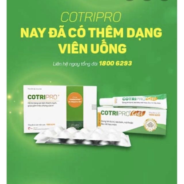 Cotripro viên uống - Hộp 20 viên