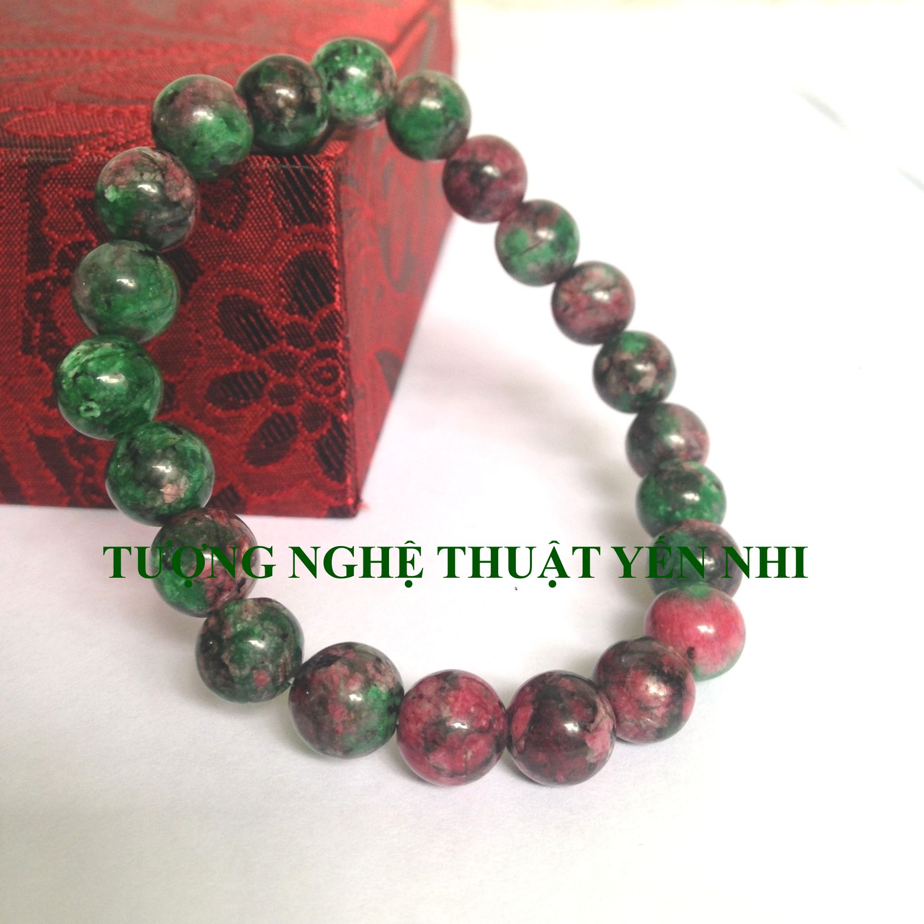 vòng tay Ruby Nam Phi thiên nhiên cao cấp 10mm