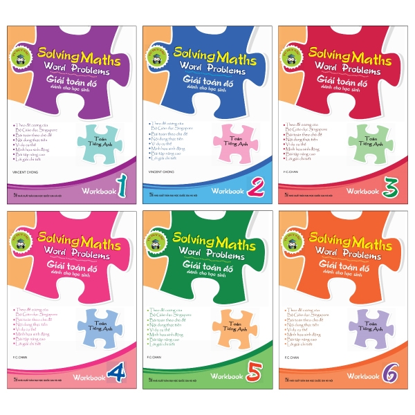 Fahasa - Combo Sách Hay Solving Maths Word Problems - Giải Toán Đố Dành Cho Học Sinh - Workbook (Bộ 6 Cuốn)
