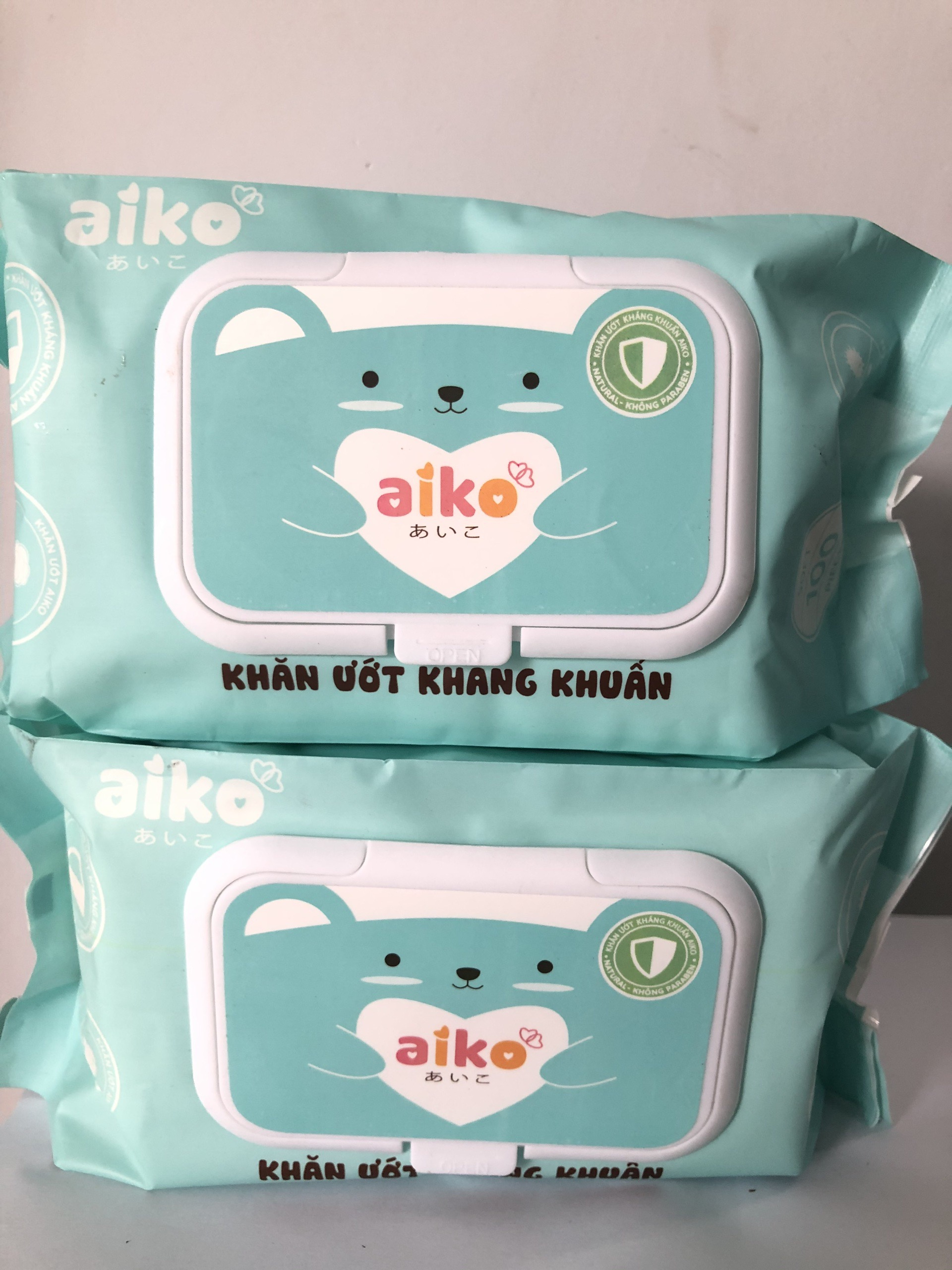 [COMBO 5 GÓI] KHĂN GIẤY ƯỚT KHÁNG KHUẨN AIKO 100 TỜ