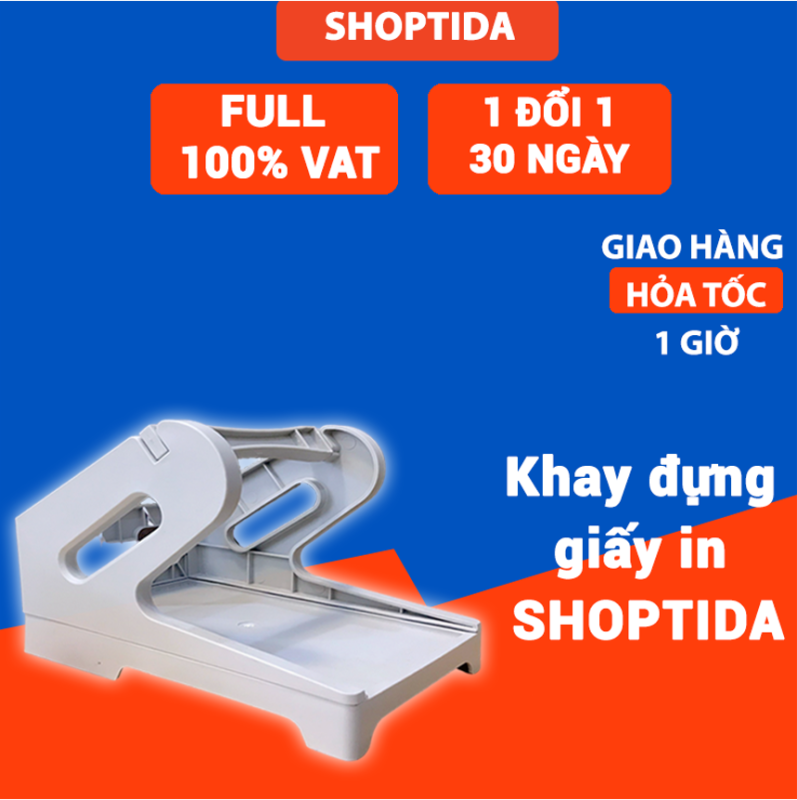 Khay kệ đựng giấy in nhiệt tự dán Shoptida, sử dụng cho giấy in nhiệt và máy in đơn hàng Shoptida Sp46