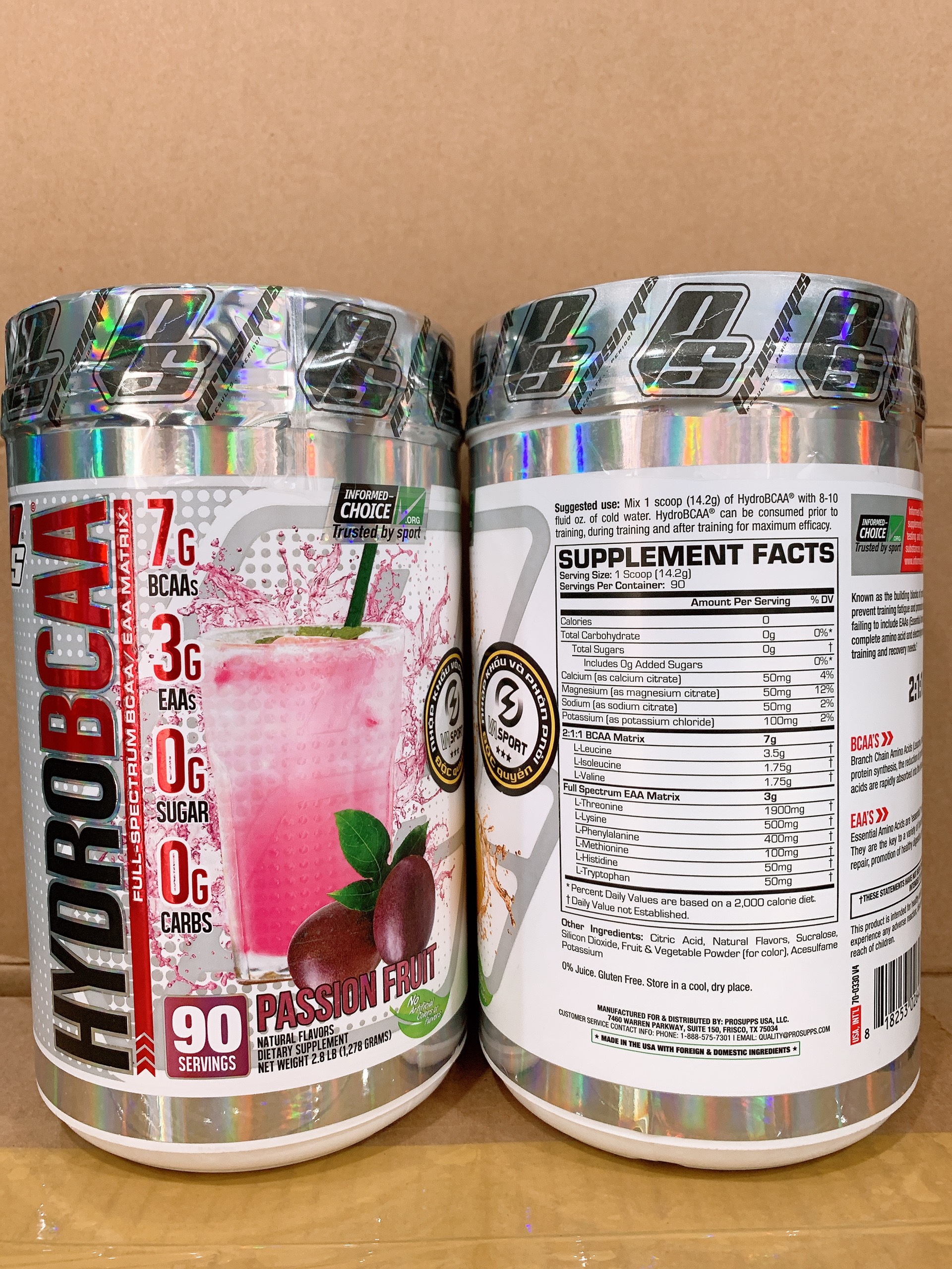 HYDRO BCAA PROSUPPS 90 lần dùng. PHỤC HỒI VÀ PHÁT TRIỂN CƠ BẮP