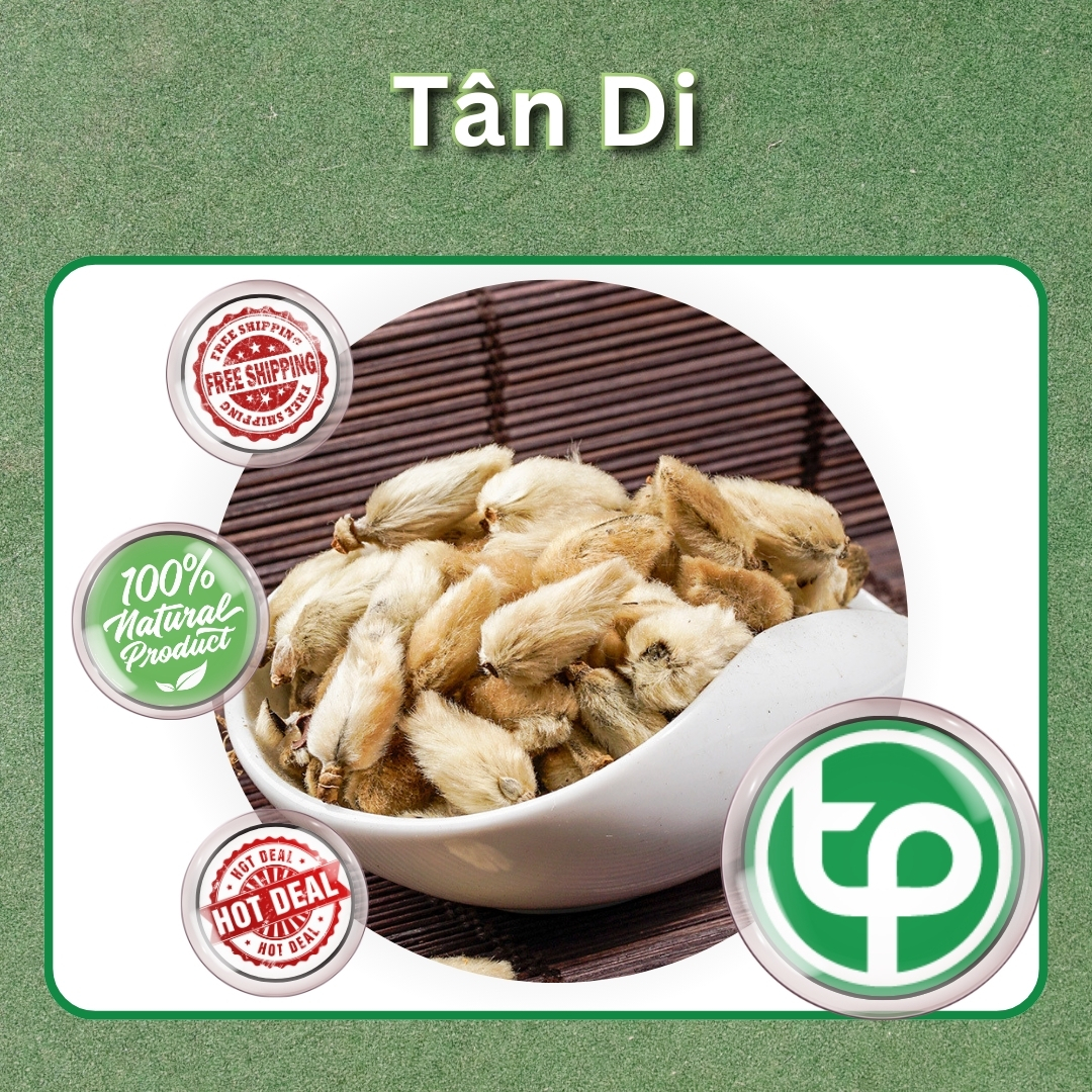 Tân di hoa khô 500g - Tấn Phát - Hỗ trợ thanh nhiệt và làm mát cơ thể