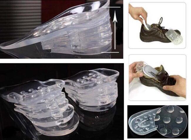 10 miếng lót giày silicon tăng chiều cao