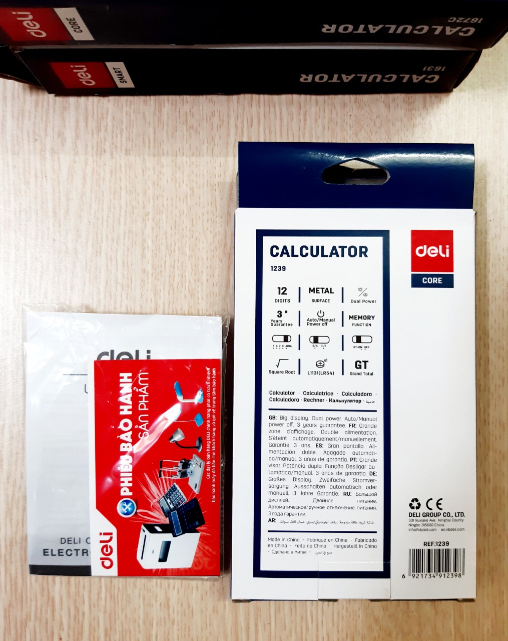 DELI máy tính văn phòng 12 số 1239