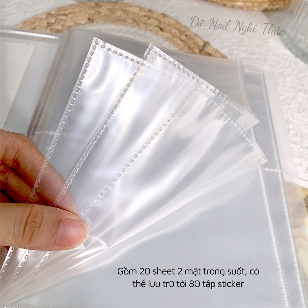 Sổ đựng sticker nail