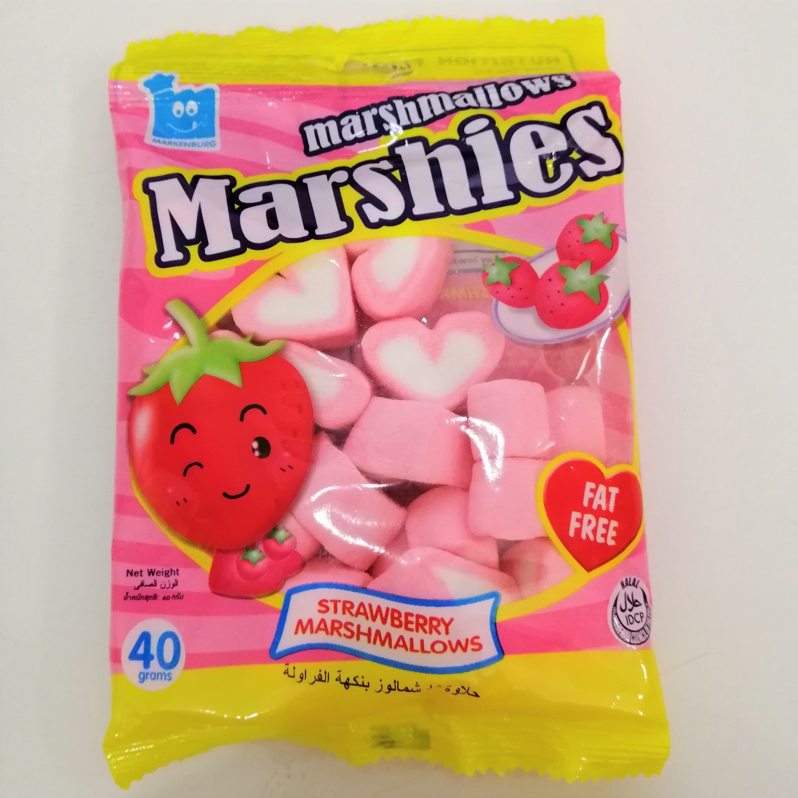 Kẹo Bông Gòn Marshies Hương Dâu (Gói 40g)