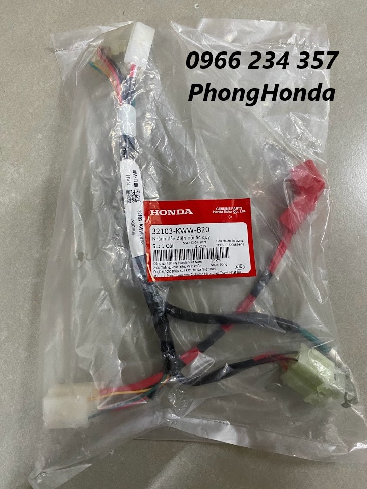 Dây điện bình ắc quy wave s110 , rsx 110 2009 chính hiệu honda